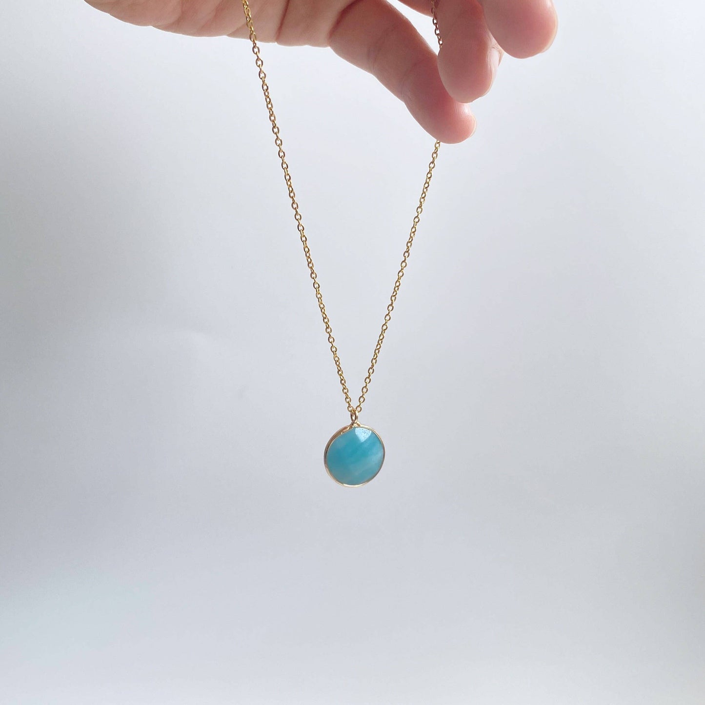 Amazonite Pendant Necklace
