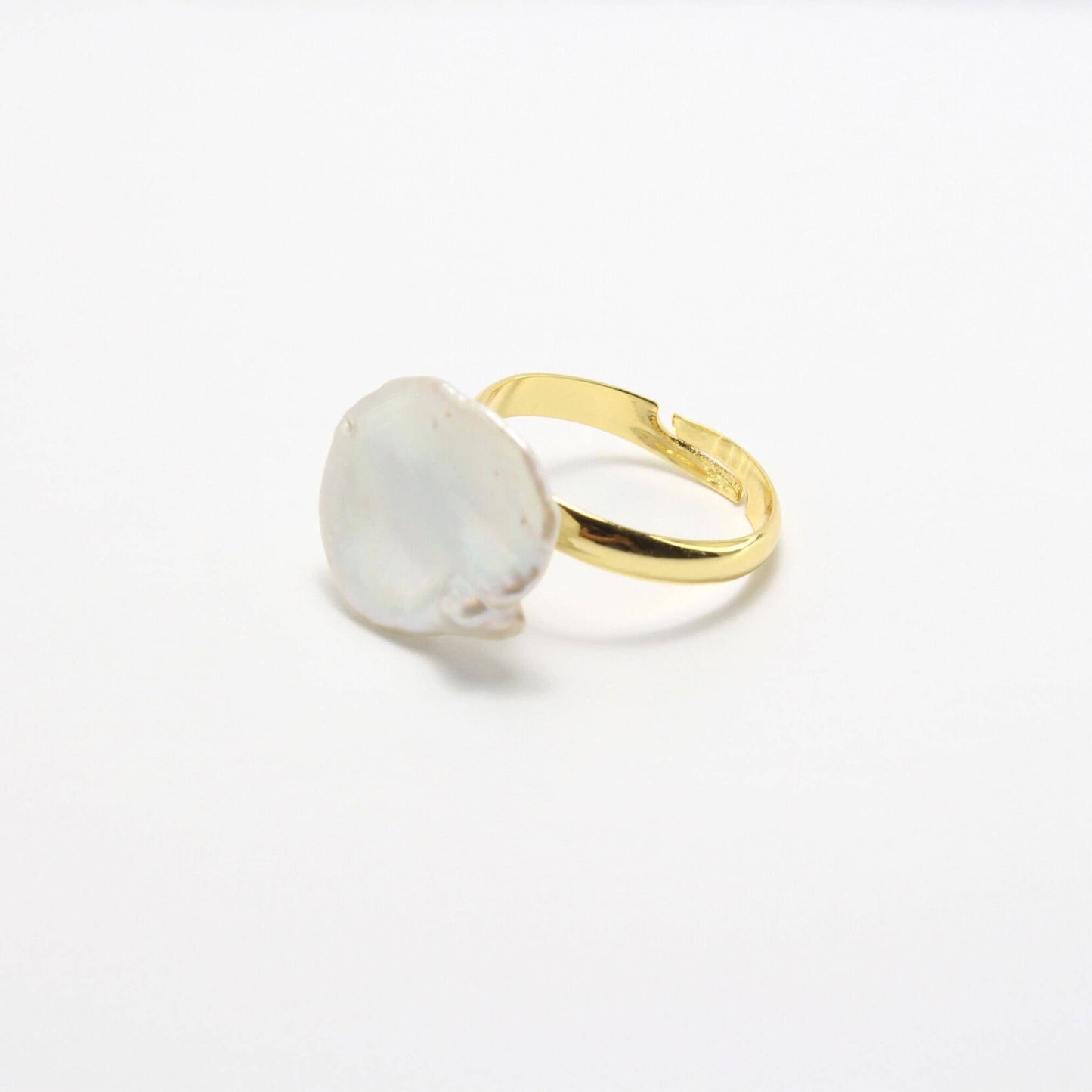 Large Baroque Keshi Pearl Ring