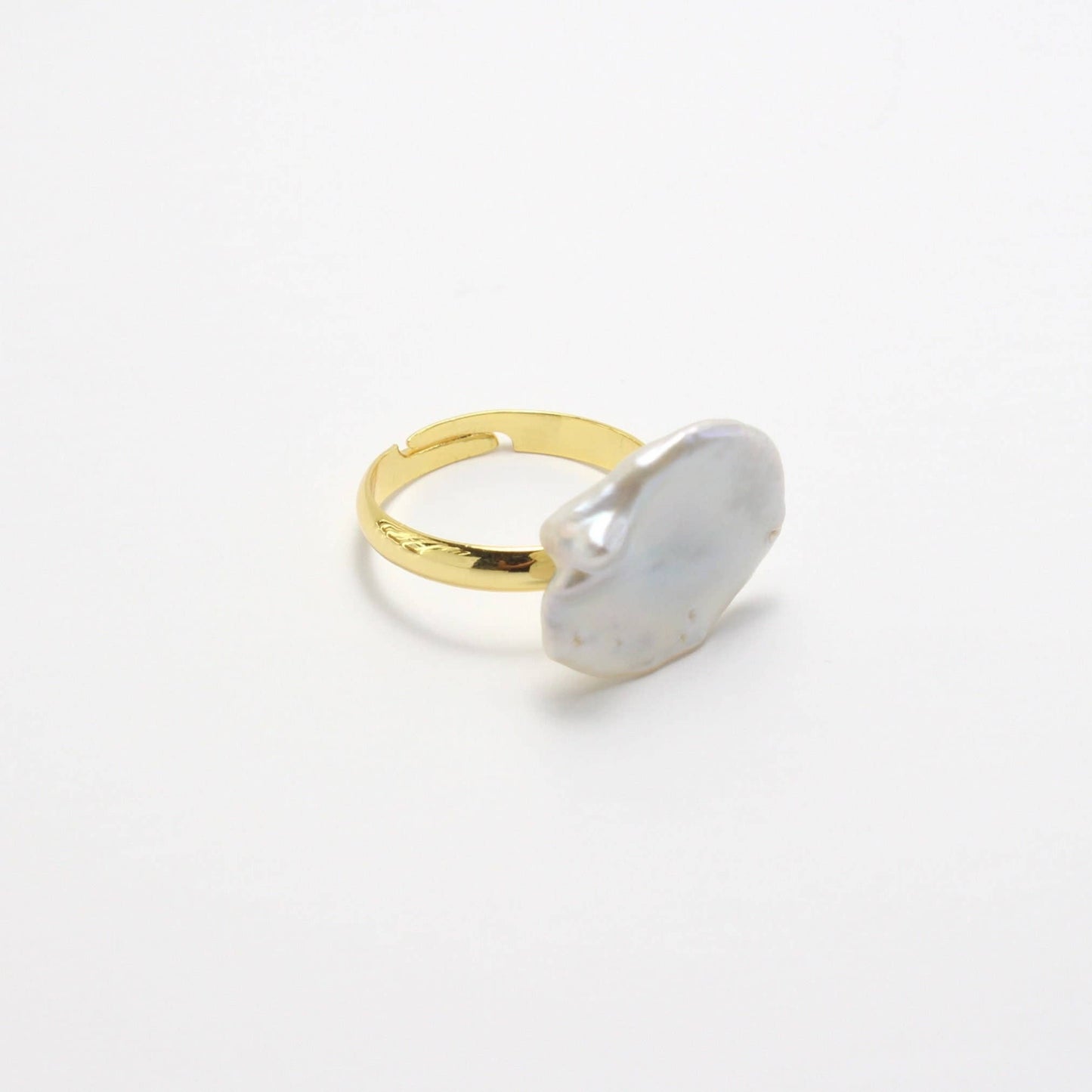 Large Baroque Keshi Pearl Ring