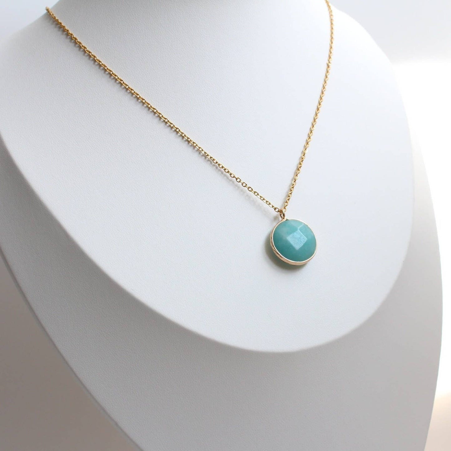 Amazonite Pendant Necklace
